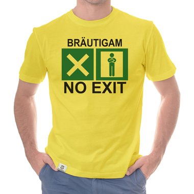 Herren JGA T-Shirt - Brutigam - No Exit