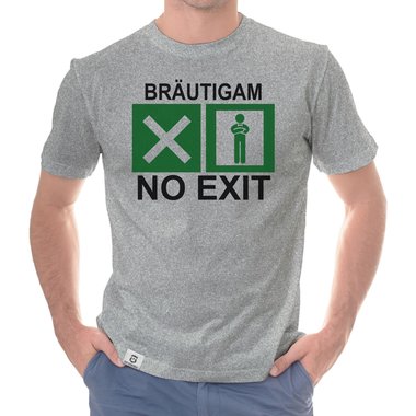 Herren JGA T-Shirt - Brutigam - No Exit