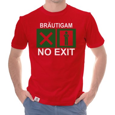 Herren JGA T-Shirt - Brutigam - No Exit