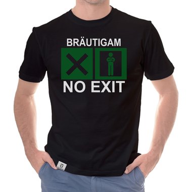 Herren JGA T-Shirt - Brutigam - No Exit