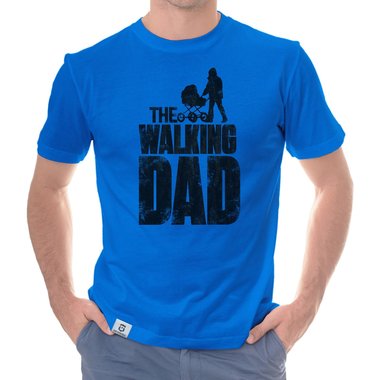 Herren T-Shirt - The Walking Dad dunkelblau-grau S