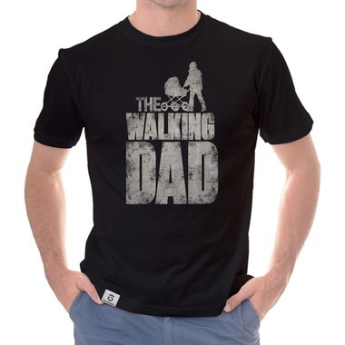 Herren T-Shirt - The Walking Dad dunkelblau-grau S