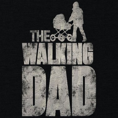 Herren T-Shirt - The Walking Dad dunkelblau-grau S