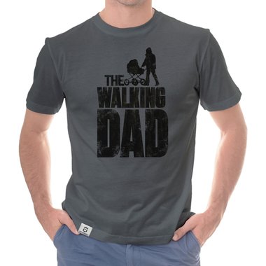 Herren T-Shirt - The Walking Dad dunkelblau-grau S