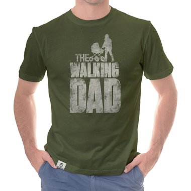 Herren T-Shirt - The Walking Dad dunkelblau-grau S