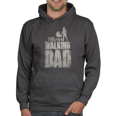 Herren Hoodie - The Walking Dad dunkelgrau-grau XS