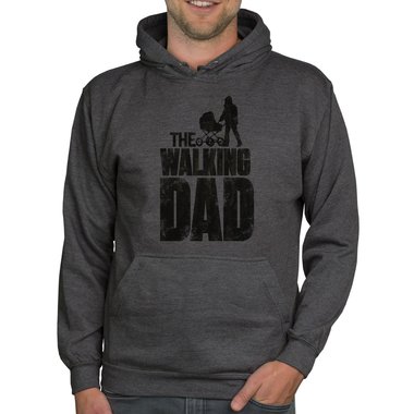 Herren Hoodie - The Walking Dad dunkelgrau-grau XS