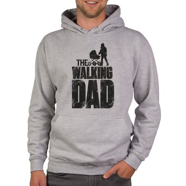 Herren Hoodie - The Walking Dad dunkelgrau-grau XS