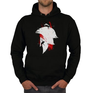 Herren Hoodie - Sparta Warrior dunkelgrau-schwarz XS