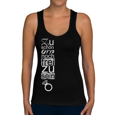 Damen Tank Top - Zu schn um noch frei zu sein