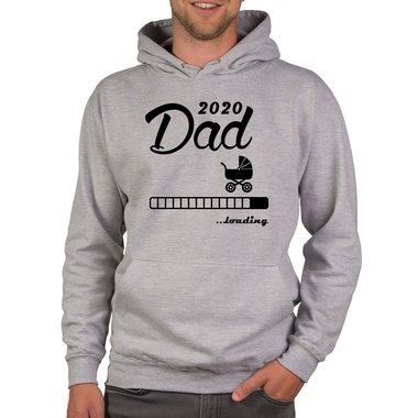 Herren Hoodie - Dad 2020 loading schwarz-weiss 5XL