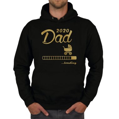 Herren Hoodie - Dad 2020 loading schwarz-weiss 5XL