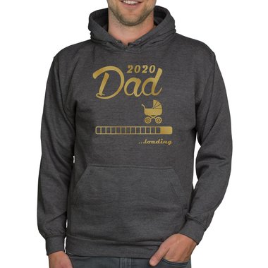 Herren Hoodie - Dad 2020 loading schwarz-weiss 5XL