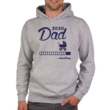 Herren Hoodie - Dad 2020 loading schwarz-weiss 5XL