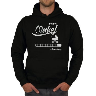 Herren Hoodie - Onkel 2020 loading dunkelgrau-cyan XS