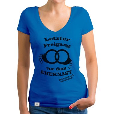 Damen T-Shirt V-Ausschnitt - Letzter Freigang