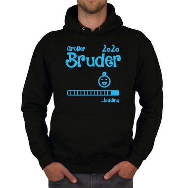 Herren Hoodie - Groer Bruder 2020 loading dunkelgrau-cyan XS