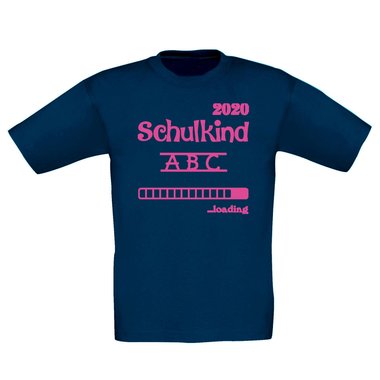 Kinder T-Shirt - Schulkind 2020 loading weiss-schwarz 152-164