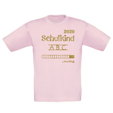 Kinder T-Shirt - Schulkind 2020 loading weiss-schwarz 152-164