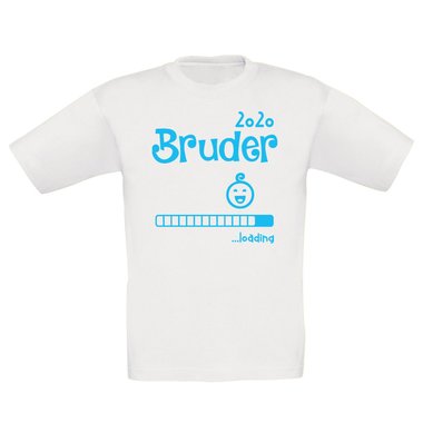 Kinder T-Shirt - Bruder 2020 loading dunkelblau-cyan 98-104