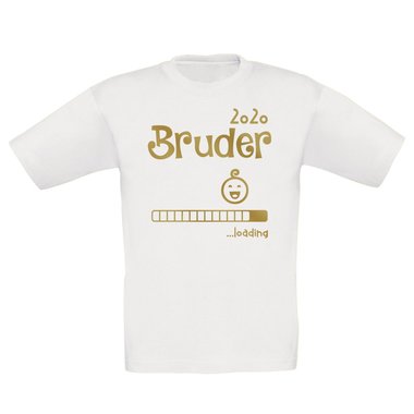 Kinder T-Shirt - Bruder 2020 loading dunkelblau-cyan 98-104