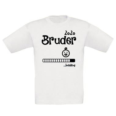 Kinder T-Shirt - Bruder 2020 loading dunkelblau-cyan 98-104