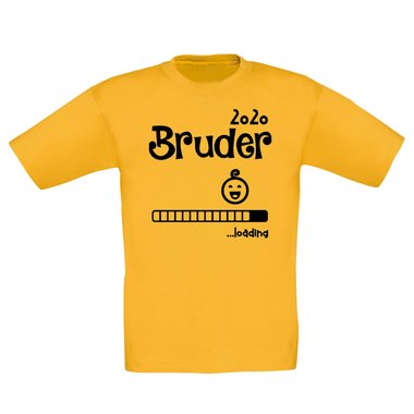 Kinder T-Shirt - Bruder 2020 loading dunkelblau-cyan 98-104