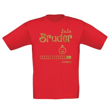 Kinder T-Shirt - Bruder 2020 loading dunkelblau-cyan 98-104