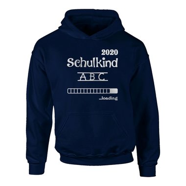 Kinder Hoodie - Schulkind 2020 loading dunkelblau-cyan 80-92