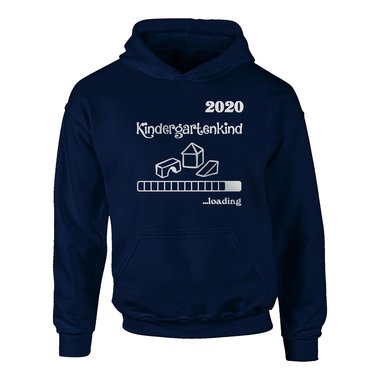 Kinder Hoodie - Kindergartenkind 2020 loading dunkelblau-fuchsia 80-92