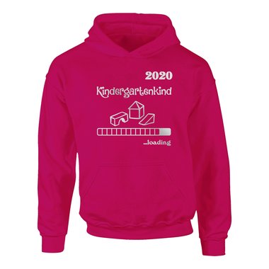 Kinder Hoodie - Kindergartenkind 2020 loading dunkelblau-fuchsia 80-92