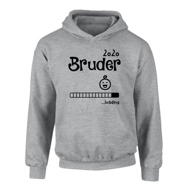 Kinder Hoodie - Bruder 2020 loading dunkelblau-cyan 80-92