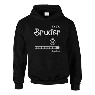 Kinder Hoodie - Bruder 2020 loading dunkelblau-cyan 80-92