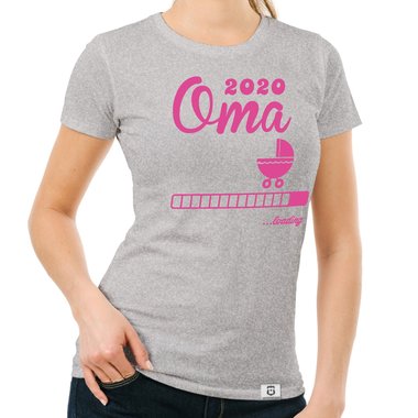 Damen T-Shirt - Oma 2020 loading weiss-schwarz XXL