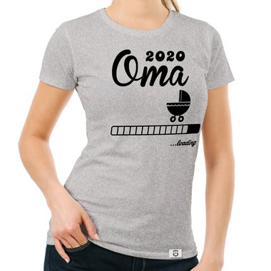 Damen T-Shirt - Oma 2020 loading weiss-schwarz XXL