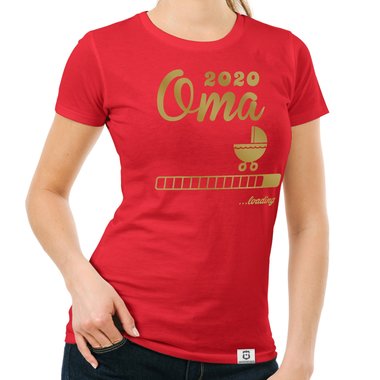 Damen T-Shirt - Oma 2020 loading weiss-schwarz XXL