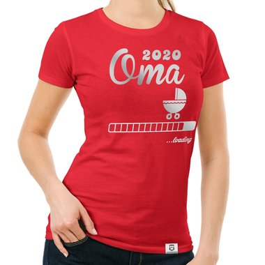 Damen T-Shirt - Oma 2020 loading weiss-schwarz XXL