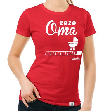 Damen T-Shirt - Oma 2020 loading weiss-schwarz XXL