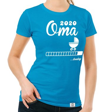 Damen T-Shirt - Oma 2020 loading weiss-schwarz XXL