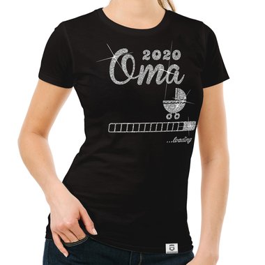 Damen T-Shirt - Oma 2020 loading weiss-schwarz XXL