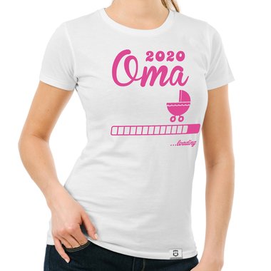 Damen T-Shirt - Oma 2020 loading weiss-schwarz XXL