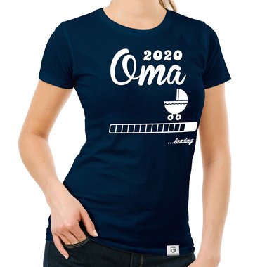 Damen T-Shirt - Oma 2020 loading weiss-schwarz XXL