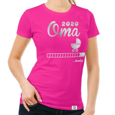 Damen T-Shirt - Oma 2020 loading weiss-schwarz XXL