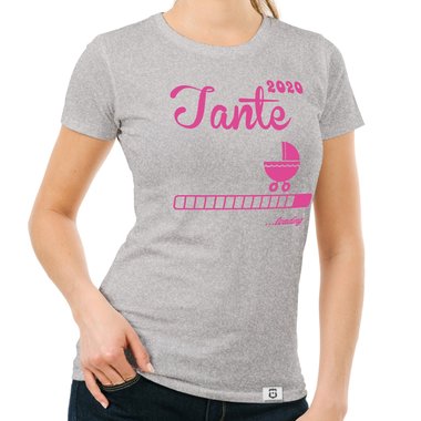 Damen T-Shirt - Tante 2020 loading dunkelblau-fuchsia S