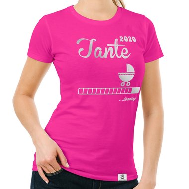 Damen T-Shirt - Tante 2020 loading dunkelblau-fuchsia S