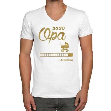 Herren T-Shirt - V-Ausschnitt - Opa 2020 loading