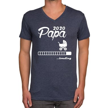 Herren T-Shirt - V-Ausschnitt - Papa 2020 loading