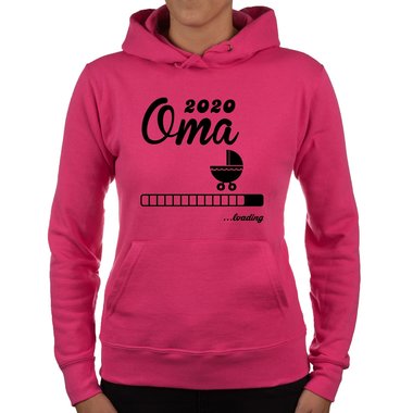 Damen Hoodie - Oma 2020 loading fuchsia-gold XS