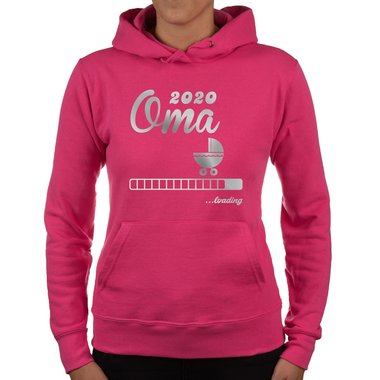 Damen Hoodie - Oma 2020 loading fuchsia-gold XS