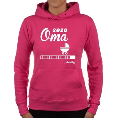 Damen Hoodie - Oma 2020 loading fuchsia-gold XS